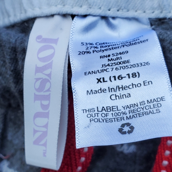 Joyspun Flannel Pajama Pants XL Cute Winter Dogs - Picture 6 of 12